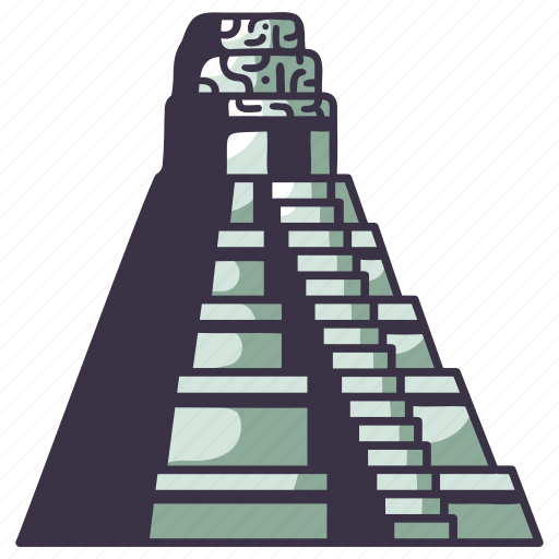 Pyramid, mayan, mexico, ancient, civilization, landmark, maya icon - Download on Iconfinder
