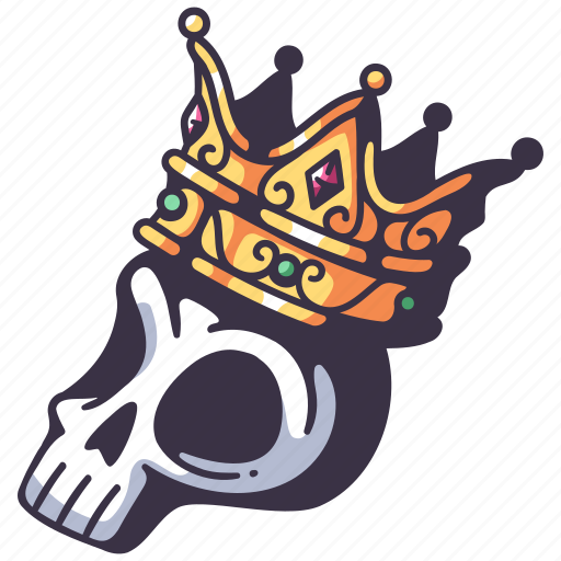 Skull, crown, king, queen, royal, prince, jewelry icon - Download on Iconfinder