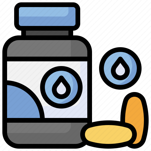 Omega, fish, oil, dose, medication, cure icon - Download on Iconfinder