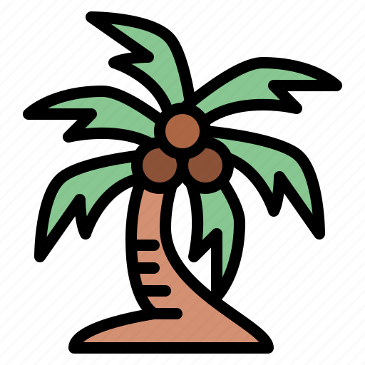 Coconut, tree, nature, forest, plant, lanscape icon - Download on Iconfinder