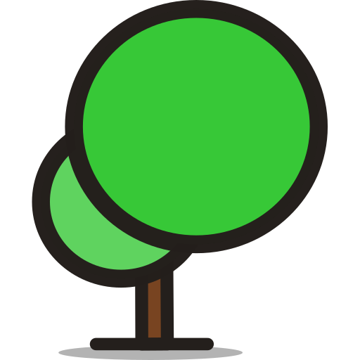 Forest, round tree, tree, trees icon - Free download