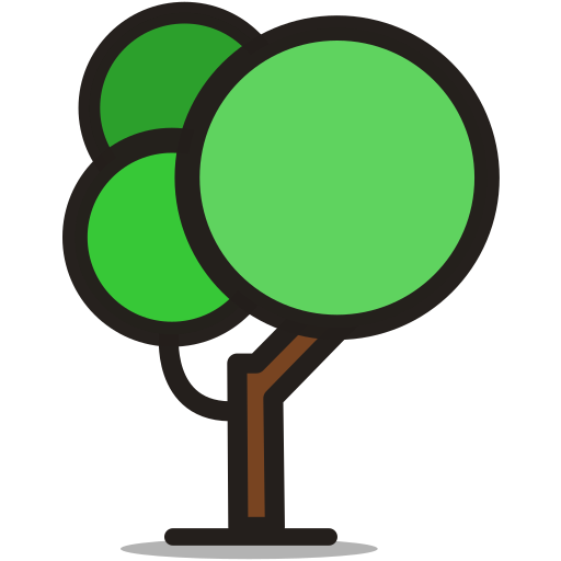 Ecology, garden, nature, round tree, tree icon - Free download