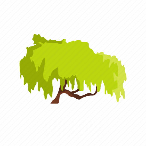 Botany, branch, foliage, object, tree, weeping, willow icon - Download on Iconfinder