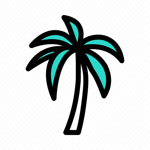 Palm, tree, park, forest, green icon - Download on Iconfinder