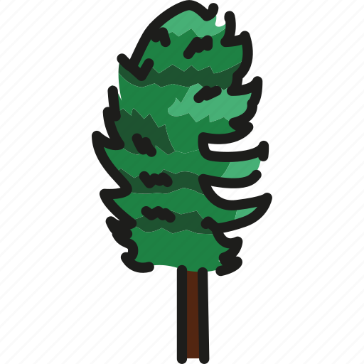 Cedar, tree, green icon - Download on Iconfinder