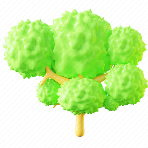 Tree, trees, leaves, leaf, plant, forest, natural 3D illustration - Download on Iconfinder
