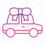 car, gift, auto, automobile, buy, giving, transport, vehicle, ribbon 