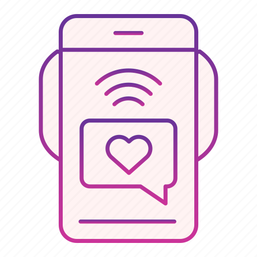 Love, phone, smartphone, cell, communication, heart, message icon - Download on Iconfinder