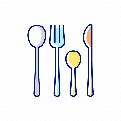 Tableware, forks, spoons, knife icon - Download on Iconfinder