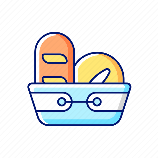 Tableware, bread, basket, bakery icon - Download on Iconfinder