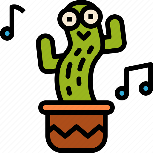 Dancing, cactus, toy, play, child, kid icon - Download on Iconfinder