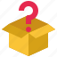 mystery, box, toy, play, child, kid 