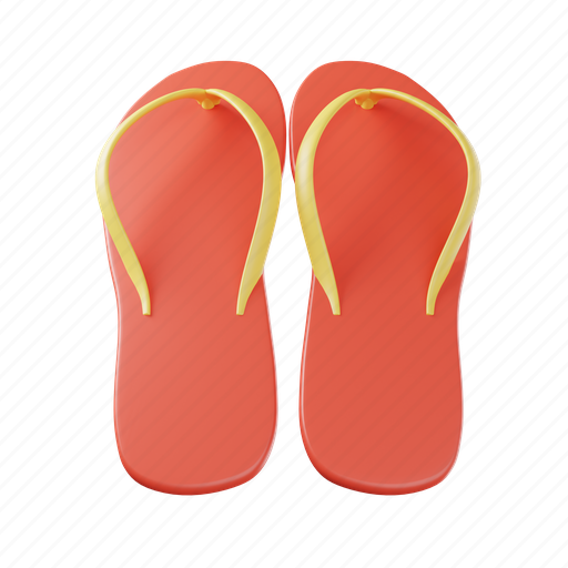Slippers, foot, footwear, slipper, comfortable, home, pair 3D illustration - Download on Iconfinder