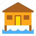 building, bungalow, cottage, house, tropical
