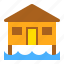building, bungalow, cottage, house, tropical 