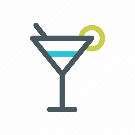 Alcohol, drink, glass, lemon, martini icon - Download on Iconfinder