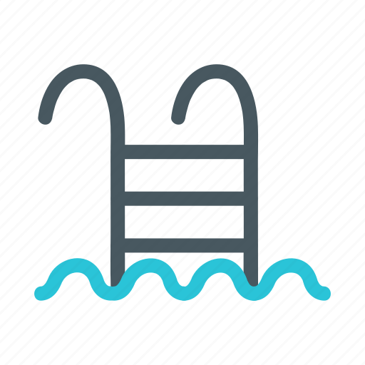 Beach, ladder, pool, tropical, water icon - Download on Iconfinder