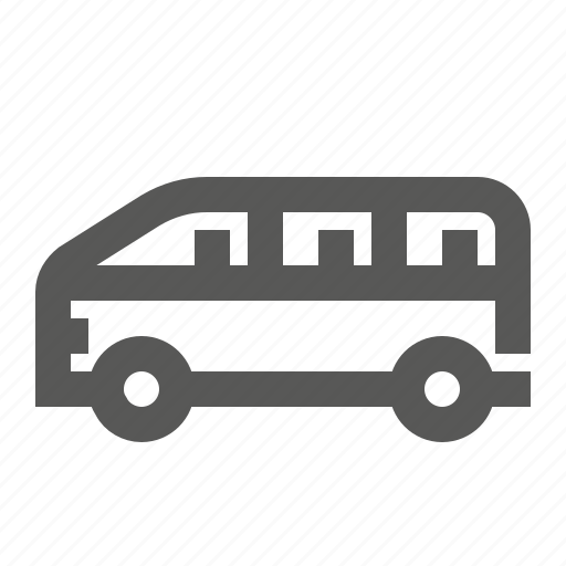 Bus, delivery, minibus, passanger transportation, shiping, transport, vehicle icon - Download on Iconfinder