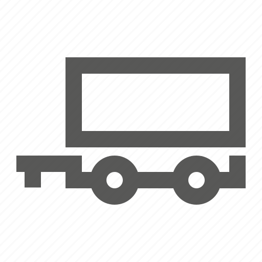 Delivery, hindcarriage, shiping, trailer, transport, transportation, vehicle icon - Download on Iconfinder