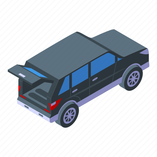 Empty, trunk, car, isometric icon - Download on Iconfinder