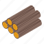 wood, logs, isometric 