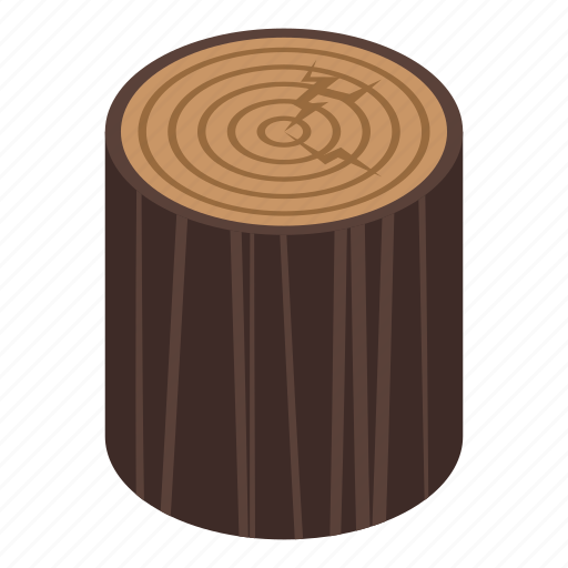 Forest, trunk, isometric icon - Download on Iconfinder