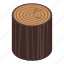 forest, trunk, isometric 