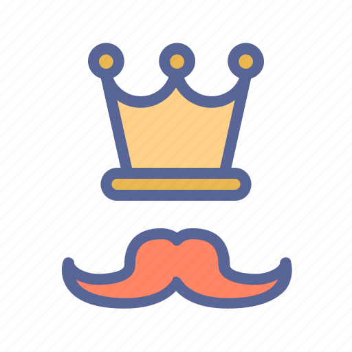 Crown, day, father, king, moustache, tukicon icon - Download on Iconfinder