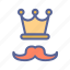 crown, day, father, king, moustache, tukicon 
