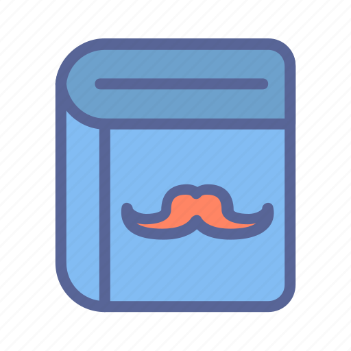 Book, day, father, moustache, tukicon icon - Download on Iconfinder