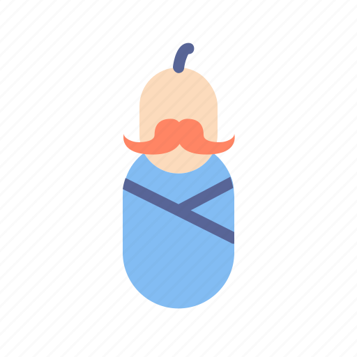 Baby, day, father, moustache, tukicon icon - Download on Iconfinder