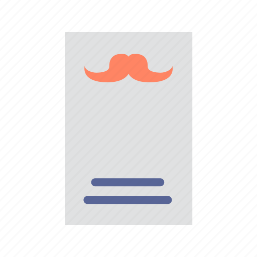 Card, day, father, moustache, tukicon icon - Download on Iconfinder
