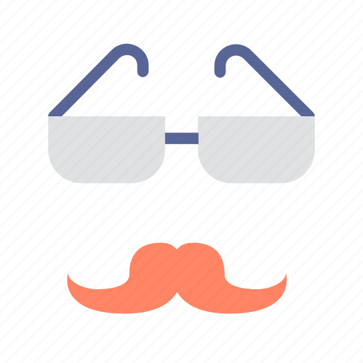 Daddy, day, father, glasses, moustache, tukicon icon - Download on Iconfinder