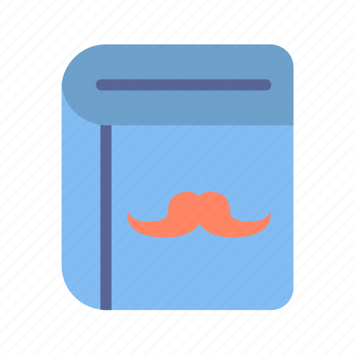 Book, day, father, moustache, tukicon icon - Download on Iconfinder