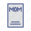 card, day, mother, tukicon 