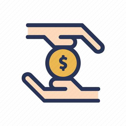 Coin, color, outline, ramadan, share, tukicon icon - Download on Iconfinder
