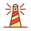 lighthouse, set, summer, tukicon 
