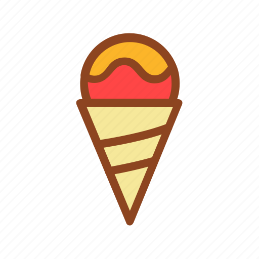 Cone, ice cream, set, summer, tukicon icon - Download on Iconfinder
