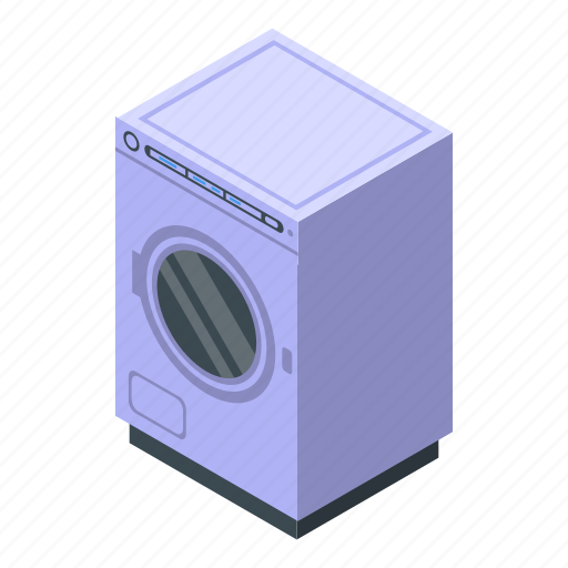 Home, tumble, dryer, isometric icon - Download on Iconfinder