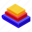clean, clothes, stack, isometric 