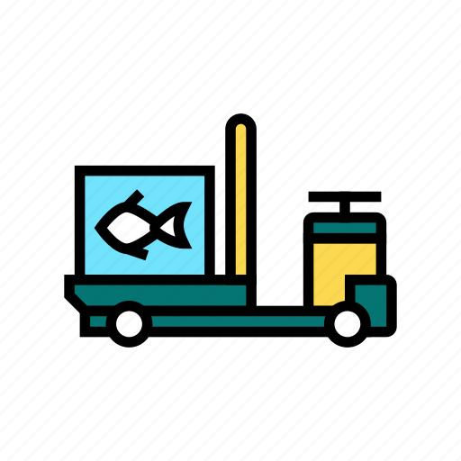Delivery, fish, fisherman, fishing, transportation, tuna icon - Download on Iconfinder