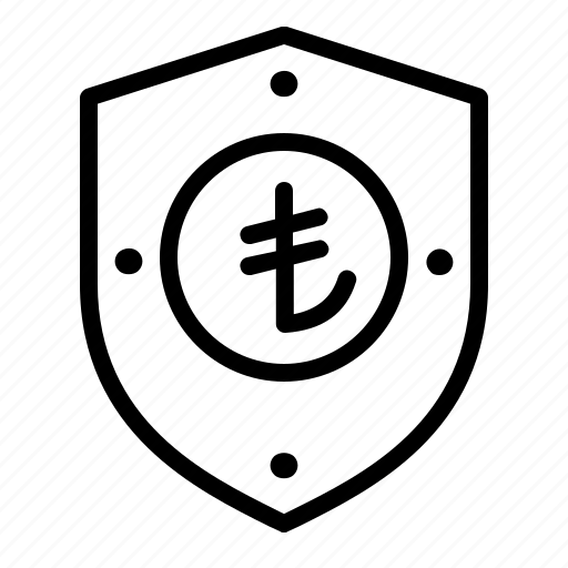Lira, currency, shield, protection, guarantee, security, safety icon - Download on Iconfinder