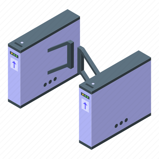 Turnstile, closed, isometric icon - Download on Iconfinder