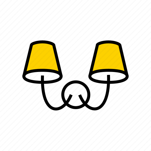 Lamp, lampshade, lighting, luminaire, sconces icon - Download on Iconfinder