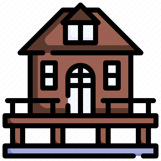 Beachhouse, architecture, style, beach, house icon - Download on Iconfinder