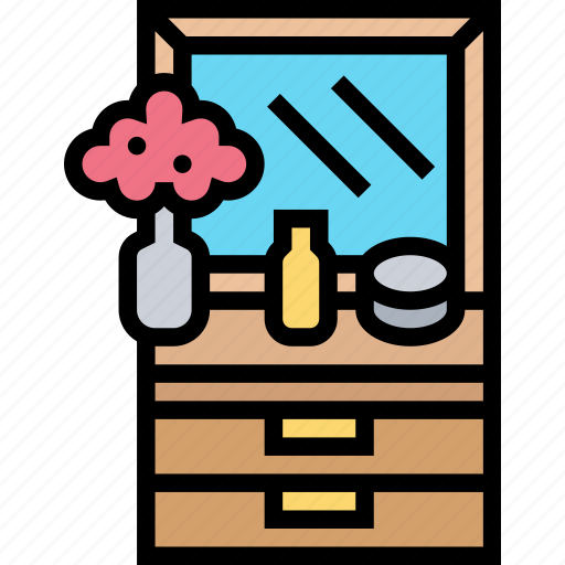 Table, dressing, makeup, mirror, cosmetic icon - Download on Iconfinder