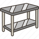 table, metal, room, furniture, home