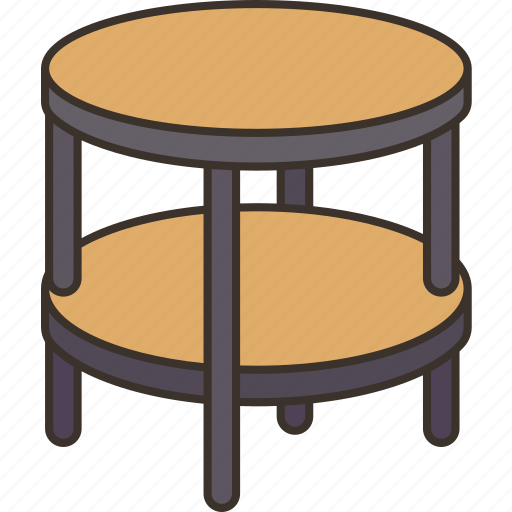 Table, side, round, interior, decor icon - Download on Iconfinder