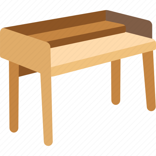 Desk, writing, table, study, room icon - Download on Iconfinder