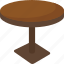 table, dining, bar, cafe, round 